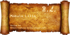 Makula Lilla névjegykártya
